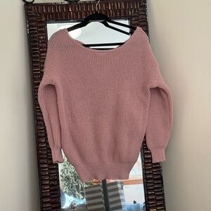 Pink Women's Sweater Small